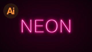 Learn How to Create a Neon Text Effect in Adobe Illustrator  Dansky