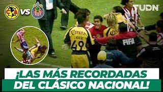 PREVIO AL CLÁSICO ¡Las broncas MÁS RECORDADAS del Américas vs Chivas  TUDN