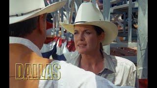 DALLAS  J.R. Is Angry After Sue Ellen Gives His Mistress Some Good Advice