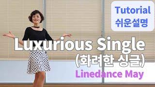 Luxurious Singles 화려한 싱글 Line Dance High Beginner Kim Duck Hwa- Tutorial