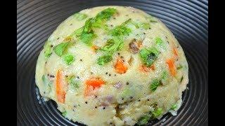 Upma Recipe  Vegetable Rava Upma  Sooji Upma  Indian Breakfast Snack Recipe