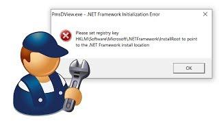 How to Fix .NET Framework Initialization Error