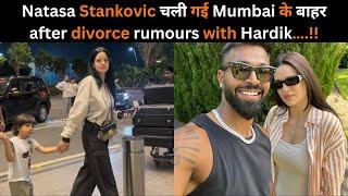 Natasa Stankovic leaves Mumbai with her son after divorce rumours with Hardik…