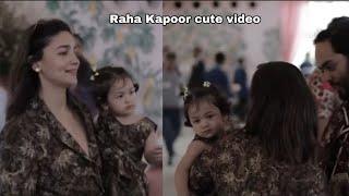Alia bhatt with daughter Raha Kapoor in matching outfits enjoying Anant Ambani’s wedding
