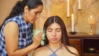 Doña Esperanzas energy healing relaxation massage with soft whispering ASMR sounds