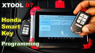 XTOOL D7 How to Program Honda Smart key  Programming a New Honda Smart Key  All Keys Lost Honda