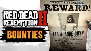 Red Dead Redemption 2 All Bounties RDR2 Bounty Hunter