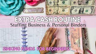 How I BUDGET Extra Cash  $200  SINKING FUNDS & BUSINESS BINDER  LOW CASH STUFFING