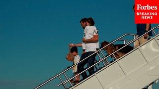 JD Vance Arrives In Northern Kentucky En Route To Cincinnati Ohio