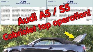 Audi A5   S5 Cabriolet Top Operation.