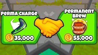 So I tried this PERMANENT tower combination... Bloons TD Battles 2