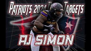 New England Patriots 2024 NFL Draft Target  AJ Simon  Edge  UAlbany