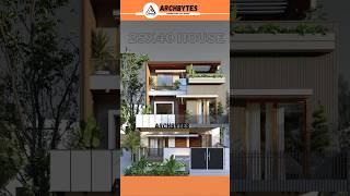25x40 Feet House Elevation Design  3d #housedesign #elevation #trending #archbytes