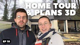 HOME TOUR après démolitions + PLANS 3D + Elagage Vlog #renovation Ep 10 #hometour