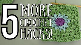 5 Crochet Hacks To Level Up Your Skills #crochet #crochethacks #crocheting #crochetutorial