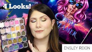 ENSLEY REIGN COSMIC DREAMER PALETTE + HOLOCHROME SINGLES  4 LOOKS AND SWATCHES