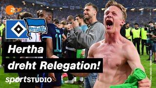 HSV – Hertha BSC Highlights  Relegation Rückspiel Bundesliga 202122  sportstudio