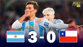 ¡GOLEADA DE ARGENTINA Argentina VS Chile 3-0 RESUMEN HIGHLIGHTS & GOLES  ELIMINATORIAS CONMEBOL