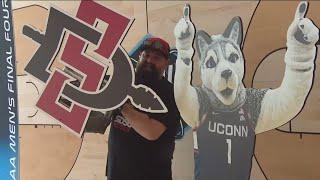 Where is San Diego State’s Mascot at the NCAA Championship?