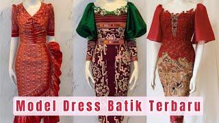 20 MODEL DRESS BATIK YG BIKIN TAMPILAN KAMU SEMAKIN STYLISH DAN FASHIONABLE #dress