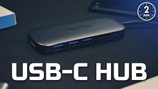 BEST BUDGET 7 in 1 USB-C HUB?  HooToo USB C Hub 7 in 1 USB C  2-Min Review ep. 003