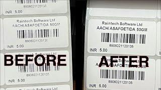 BARCODE PRINT NOT CLEAR HOW TO RECTIFY RAINTECH POS BILLING SOFTWARE 8078311945