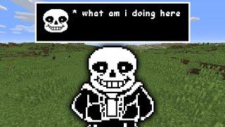 Playing Minecraft as Sans Undertale