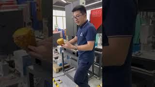 Ultrasonic welding machine for cutting fruit