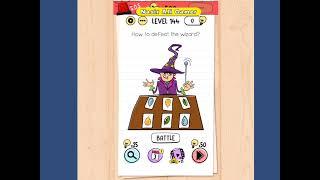 Brain Test Level 144 How to defeat the wizard?  Walkthrough