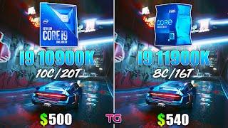 i9 11900K vs i9 10900K - Test in 8 Games