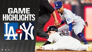 Dodgers vs. Yankees Game Highlights 6924  MLB Highlights