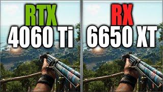 RTX 4060 Ti vs RX 6650 XT Benchmarks - Tested 20 Games