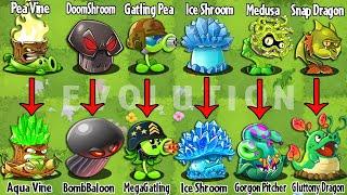 Pvz 2 Discovery - New & Old Plants Evolution NOOB - PRO