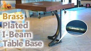 Brass Plated I Beam Table Base + Great Lakes Work Wear Giveaway