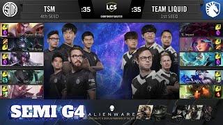 TSM vs Team Liquid - Game 4  Semi Final Playoffs S10 LCS Summer 2020  TSM vs TL G4