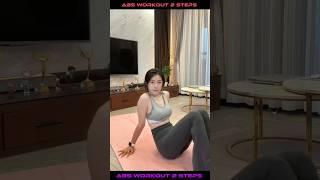 abs workout 2 steps #shorts #youtubeshorts #absworkout
