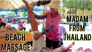 ASMR Thai beach street massage.