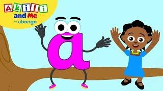 Learn Letter A  The Alphabet with Akili  Cartoons for Preschoolers