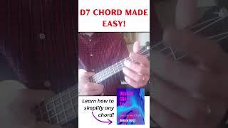 D7 CHORD MADE EASY on the UKULELE #ukulelebeginner #ukuleletutorial #ukulele #ukulelechords