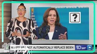 No Kamala Harris will not automatically replace Biden as presidential nominee