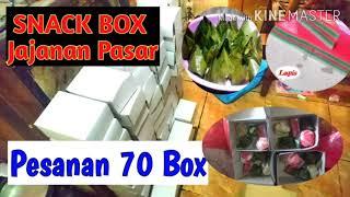 Proses Membuat Snack Box buat Pengajian