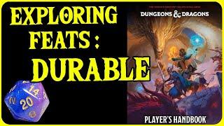 Durable Feat  2024 Players Handbook for Dungeons and Dragons