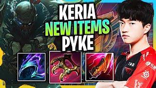 KERIA IS SO STRONG WITH PYKE WITH NEW ITEMS  T1 Keria Plays Pyke Support vs Ashe  Season 2024