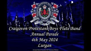 Craigavon Protestant Boys Flute Band Full Parade 040524