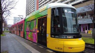 Straßenbahnen mit Werbung Berlin 4K III