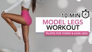 10 MIN MODEL LEGS WORKOUT  Pilates For Toned & Lean Legs  Eylem Abaci