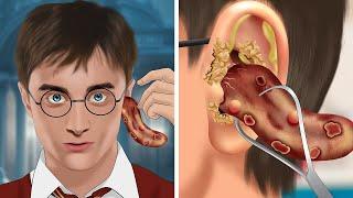 ASMR Help Harry Potter remove his tongue from his ear  WOW Brain Satisfying video