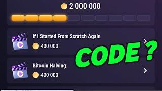 if i Started From scratch Again Code  Tapswap if i Started from scratch Again video code today