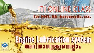 LUBRICATION SYSTEM MALAYALAM ITI Online class amvi pump operator psc class malayalam automobile cla