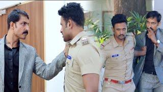 #HomeMinister के बेटे को खींच के लेगाया पुलिस अफसर  Movie - Rustum Part - 02  Action Scene